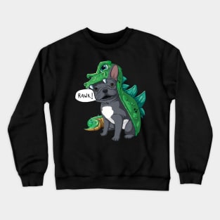 French Bulldog Dinosaur Dragon Costume Halloween Gift Crewneck Sweatshirt